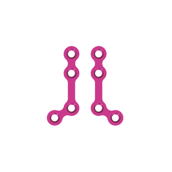 L Plate 120° With Gap 1.5mm